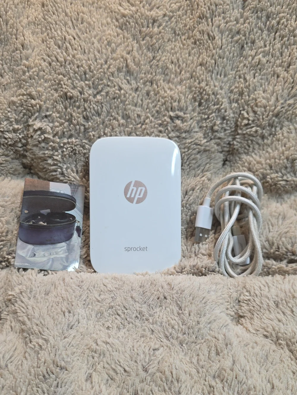 HP Sprocket Pocket Photo Printer - White For Crafting Sticker Scrapbook Small